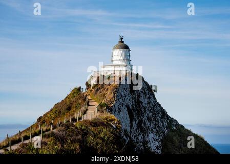 Nugget Point Lighthouse - Neuseeland Stockfoto