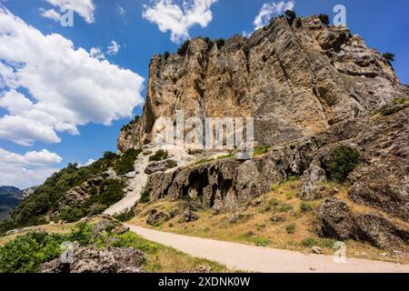 Route des Flusses Borosa, Naturpark sierras von Cazorla, Segura und Las Villas, Jaen, Andalusien, Spanien. Stockfoto