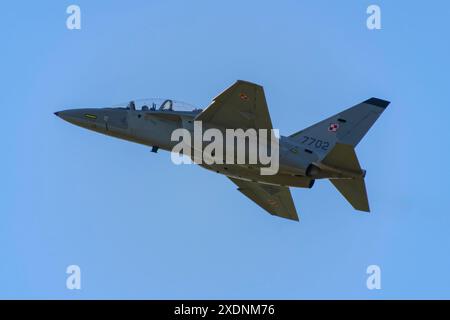 Aermacchi M-346 auf der Antidotum Air Show 2024 in Leszno, Polen Stockfoto