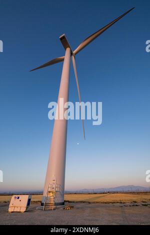 Windpark La Muela, Saragossa, Aragonien, Spanien, Europa. Stockfoto