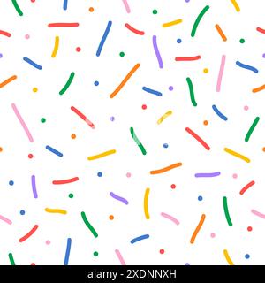 Konfetti-Vektormuster Stock Vektor