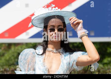 Ascot, Großbritannien. Juni 2024. Rennfahrer auf der Ascot Racecourse am vierten Tag von Royal Ascot. Kredit: Maureen McLean/Alamy Stockfoto