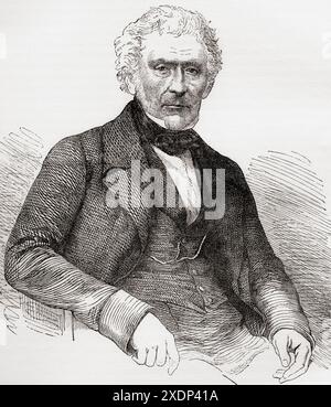 Sir David Brewster, 1781–1868, britischer Wissenschaftler, Erfinder, Autor und akademischer Administrator. Aus Cassells illustrierter Geschichte Englands. Stockfoto