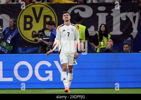 23. Juni 2024, Hessen, Frankfurt/Main: Fußball: Europameisterschaft, Schweiz - Deutschland, Vorrunde, Gruppe A, Spieltag 3, Frankfurt Arena, Deutschlands Kai Havertz. Foto: Federico Gambarini/dpa Stockfoto