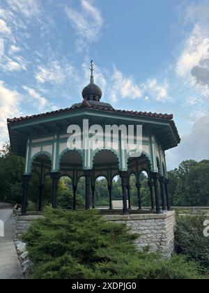 Historisches Spring House Gazebo in Eden Park, Mount Adams, Cincinnati Stockfoto