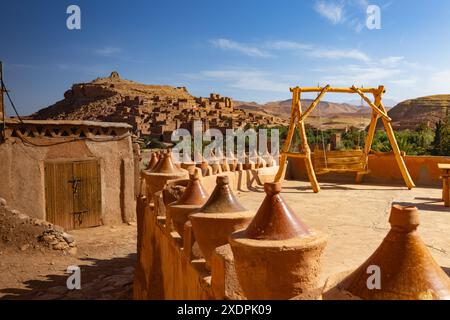 AIT Benhaddou ist ein kleiner ksar im Ounila-Tal von so Stockfoto