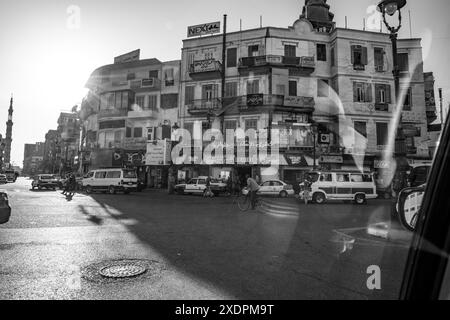 Straßenleben in den Straßen von Luxor City, Luxor, Ägypten Stockfoto