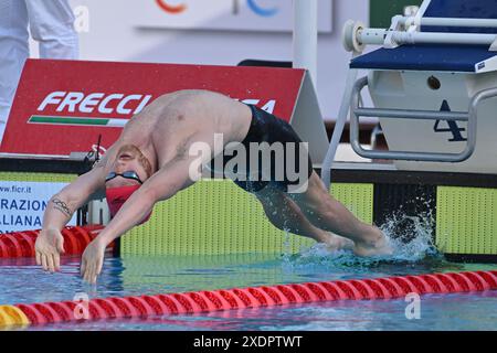 Foro Italico, Roma, Italien - Greenbank Luke während des Settecolli Olympic Qualifying Schwimmen Tag 3, 23. Juni 2024 (Foto: Roberto Ramaccia/SIPA USA) Stockfoto