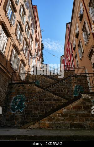 Geographie / Reise, Italien, Triest, Treppen von Via Ciamican , ADDITIONAL-RIGHTS-CLEARANCE-INFO-NOT-AVAILABLE Stockfoto