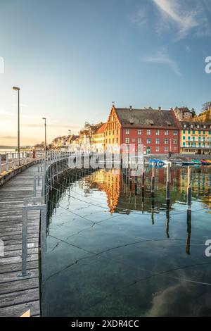Geografie / Reise, Deutschland, Baden-Württemberg, Hafen Meersburg, ADDITIONAL-RIGHTS-CLEARANCE-INFO-NOT-AVAILABLE Stockfoto