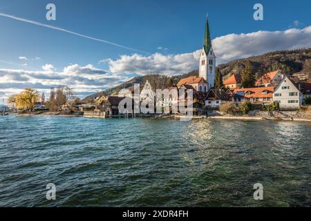 Geographie / Reise, Deutschland, Baden-Württemberg, Kirche und Altstadt von Sipplingen am Bodensee , ADDITIONAL-RIGHTS-CLEARANCE-INFO-NOT-AVAILABLE Stockfoto