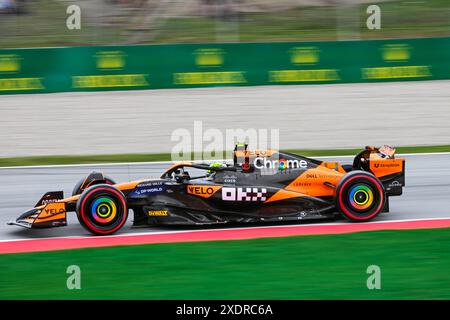 Qualifikation für den Formel-1-Grand-prix von Spanien auf dem Rennkurs Montmelo Catalunya in Barcelona, Spanien. Juni 2024. LANDO NORRIS (4) aus dem Vereinigten Königreich und McLaren während der FORMUL ALVARO SANCHEZ/Cordon PRESS Credit: CORDON PRESS/Alamy Live News Stockfoto