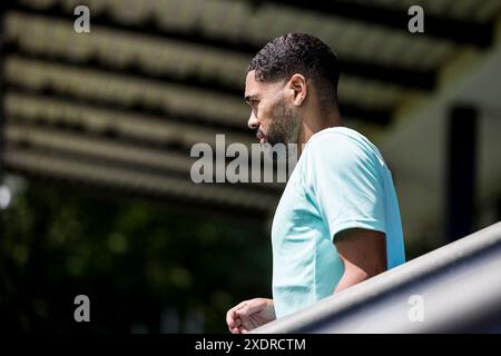 Berlin, Deutschland. Juni 2024. Phillipp Mwene aus Österreich war während eines MD-1 Trainings im Stadion auf dem Wurfplats in Berlin zu sehen. Quelle: Gonzales Photo/Alamy Live News Stockfoto