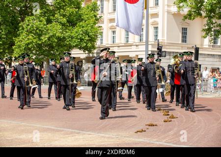 London, Großbritannien. Juni 2024. Probe für den Besuch des Kaisers von Japan morgen Credit: Richard Lincoln/Alamy Live News Stockfoto