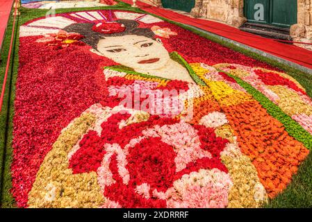 Noto, Sizilien Italien - 20. Mai 2024: Das Blumenfest von Noto in Sizilien Stockfoto