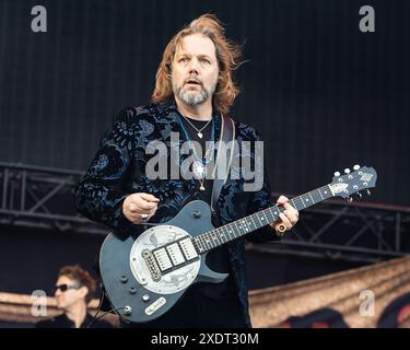 Rich Robinson der Schwarzen Crowes in Schweden am 6. Juni 2024 Stockfoto