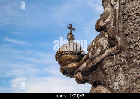 Das Zepter ist ein Symbol der Macht der russischen Monarchie Stockfoto