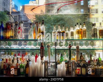 Bar im El Rio Grande Mexican Restaurant, New York City, USA 2024 Stockfoto