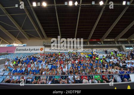 Norrkoping, Schweden, 24. Juni 2024: Stadion Sportscamp, das am 24. Juni 2024 in der Schwedischen Liga OBOS Damallsvenskan zwischen IFK Norrkoping und IF Brommapojkarna in der Platinumcars Arena in Norrkoping, Schweden (Peter Sonander/SPP) Credit: SPP Sport Press Photo. /Alamy Live News Stockfoto