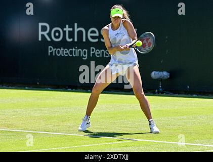 Eastbourne, Großbritannien. Juni 2024. Während des Rothesay International Tennis Tournament im Devonshire Park, Eastbourne, East Sussex, Großbritannien. Quelle: LFP/Alamy Live News Stockfoto