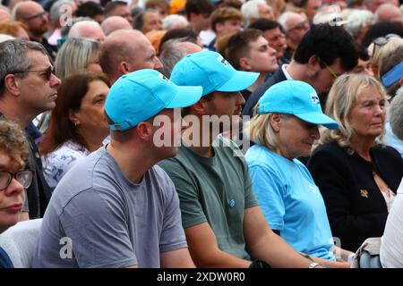 Trago Mills, Newton Abbot, Devon, Großbritannien. Juni 2024. 2024: Wahlkampfveranstaltung zur Reform des Vereinigten Königreichs in Trago Mills, Newton Abbot, Devon. Hinweis: Nidpor/Alamy Live News Stockfoto