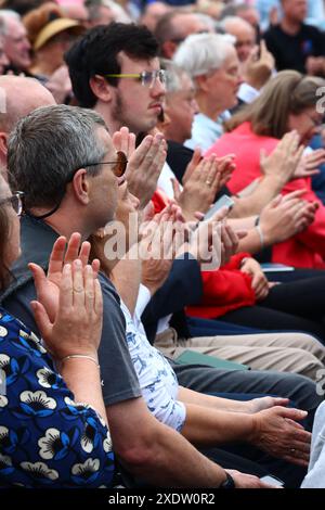 Trago Mills, Newton Abbot, Devon, Großbritannien. Juni 2024. 2024: Wahlkampfveranstaltung zur Reform des Vereinigten Königreichs in Trago Mills, Newton Abbot, Devon. Hinweis: Nidpor/Alamy Live News Stockfoto