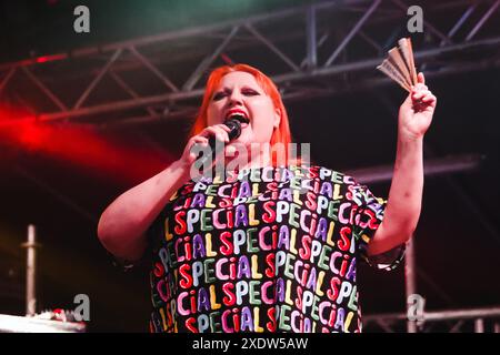 Mailand, Gossip tritt im Konzert im Magnolia in Segrate auf. Im Bild: Beth Ditto Stockfoto