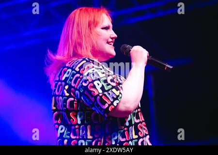 Mailand, Gossip tritt im Konzert im Magnolia in Segrate auf. Im Bild: Beth Ditto Stockfoto