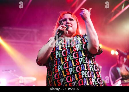 Mailand, Gossip tritt im Konzert im Magnolia in Segrate auf. Im Bild: Beth Ditto Stockfoto