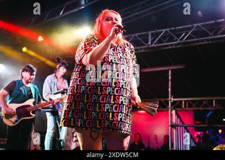 Mailand, Gossip tritt im Konzert im Magnolia in Segrate auf. Im Bild: Beth Ditto Stockfoto