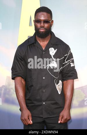 London, Großbritannien. Juni 2024. Ghetts nimmt an der britischen Premiere von „Supacell“ im Odeon Luxe West End in London Teil. (Foto: Fred Duval/SOPA Images/SIPA USA) Credit: SIPA USA/Alamy Live News Stockfoto