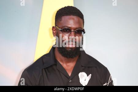 London, Großbritannien. Juni 2024. Ghetts nimmt an der britischen Premiere von „Supacell“ im Odeon Luxe West End in London Teil. Quelle: SOPA Images Limited/Alamy Live News Stockfoto