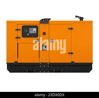 Dieselgenerator Isoliert Stockfoto
