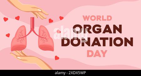 Horizontale Banner-Illustration des Weltorganisationstages Stock Vektor