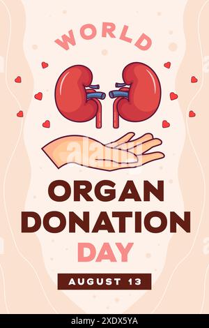 Vertikale Banner-Illustration des Weltorganisationstages Stock Vektor