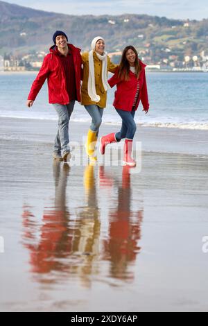 Lebensstile, Hendaye Beach Stockfoto