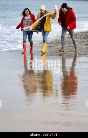 Lebensstile, Hendaye Beach Stockfoto