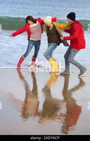 Lebensstile, Hendaye Beach Stockfoto