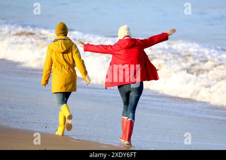 Lebensstile, Hendaye Beach Stockfoto