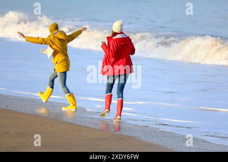 Lebensstile, Hendaye Beach Stockfoto