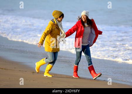 Lebensstile, Hendaye Beach Stockfoto