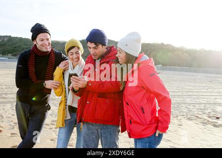 Lebensstile, Hendaye Beach Stockfoto