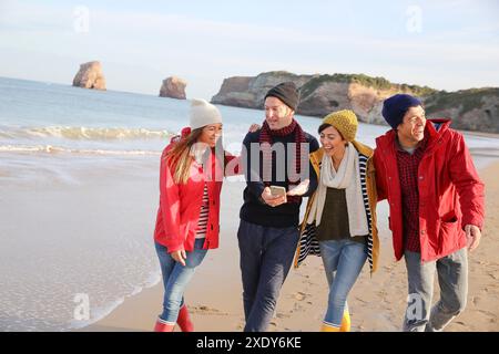 Lebensstile, Hendaye Beach Stockfoto