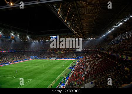 DÜSSELDORF, DEUTSCHLAND - 25. JUNI 2024: Das Fußballspiel der EURO 2024 Albanien gegen Spanien in der Duesseldorf Arena Stockfoto