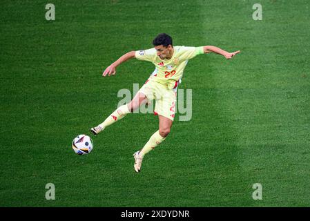 DÜSSELDORF, DEUTSCHLAND - 25. JUNI 2024: Das Fußballspiel der EURO 2024 Albanien gegen Spanien in der Duesseldorf Arena Stockfoto