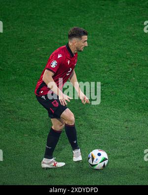 DÜSSELDORF, DEUTSCHLAND - 25. JUNI 2024: Das Fußballspiel der EURO 2024 Albanien gegen Spanien in der Duesseldorf Arena Stockfoto