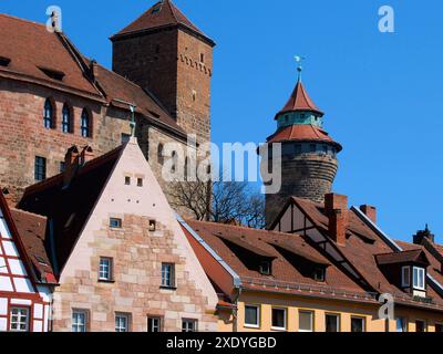 Reichsschloss Nürnberg Stockfoto