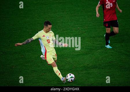 DÜSSELDORF, DEUTSCHLAND - 25. JUNI 2024: Das Fußballspiel der EURO 2024 Albanien gegen Spanien in der Duesseldorf Arena Stockfoto