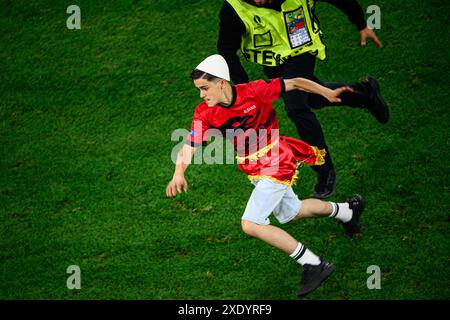 DÜSSELDORF, DEUTSCHLAND - 25. JUNI 2024: Das Fußballspiel der EURO 2024 Albanien gegen Spanien in der Duesseldorf Arena Stockfoto