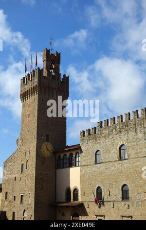 Palazzo dei priori in Arezzo, Italien Stockfoto